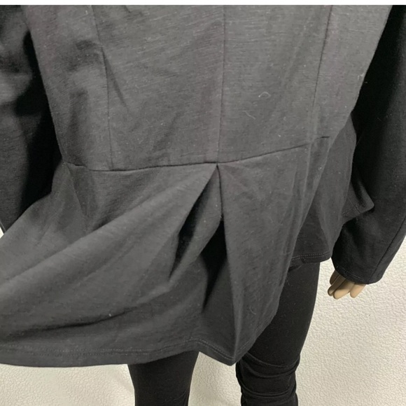 Chico's Women’s Large Black Fabulous Knit Blazer Cardigan Jacket - Picture 5 of 7